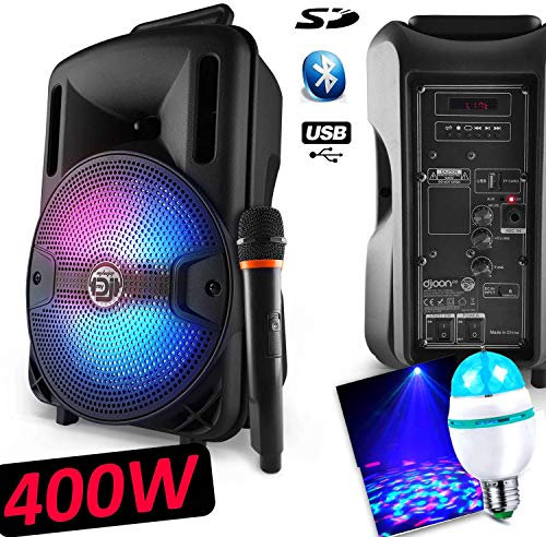 Enceinte sur batterie KoolStar SPACER08 karaoke autonome 8 - 200W - USB/BT/SD + Micro + Tel