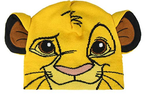 Artesania Unisex Gorro Con Aplicaciones EL Rey Leon Strickmütze, Gelb (Amarillo 56), Einheitsgröße