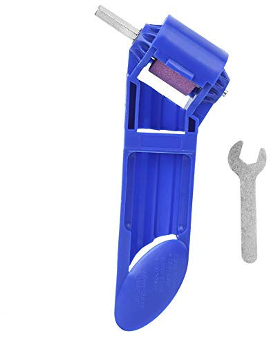 Fafeicy Tragbarer Bohrerschärfer Korund Aluminiumoxid Schleifscheibe Elektrobohrwerkzeug Blau