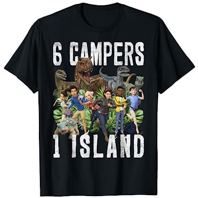 Jurassic World: Camp Cretaceous 6 Campers 1 Island T-Shirt