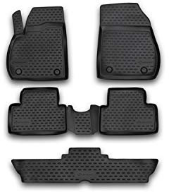 Element Passgenaue Premium 3D Gummimatten Fussmatten Designed für OPEL Zafira Tourer C, 2011-2019, 7-Sitze, 5 TLG.