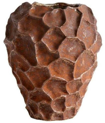 Vase Soil, Stoneware, Rust, H: 21,5 Ø: 18