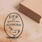 Stempel Eier von glücklichen Hühnern! - Motivstempel Henne ca. 28 x 38 mm