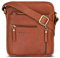 ROYALZ 'Dallas' Kleine Umhängetasche Herren Leder - Männer Schultertasche Echtleder im Vintage Look - Mini Ledertasche ideal für Alltag und Freizeit, Farbe:Texas Braun
