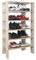 RICOO Schuhregal schmal und hoch 105x55x32cm Standregal Pressholz Eiche Sonoma Braun WM041-ES, Schuhständer mit 6 Ebenen, Schuhschrank offen, Schuhablagen Flur Rack, Schuhablage klein, Schuhregale