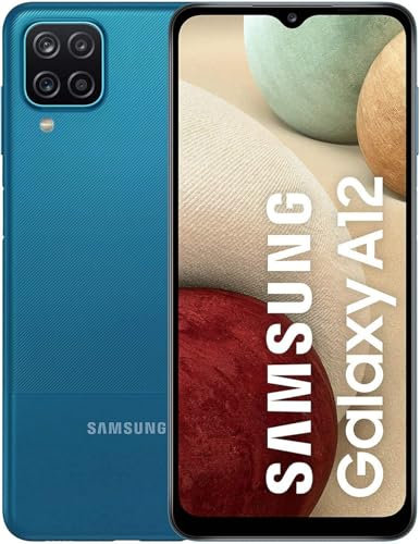 Samsung Galaxy A12 - Smartphone 64GB, 4GB RAM, Dual Sim, Blue [Version EU] (Reconditionné)