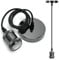Aigostar Metall E27 Vintage Lampenfassung,E27 Retro Lampenaufhängung mit Kabel,Vintage Pendelleuchte mit Deckenhalterung,1m Kabel,Schwarz
