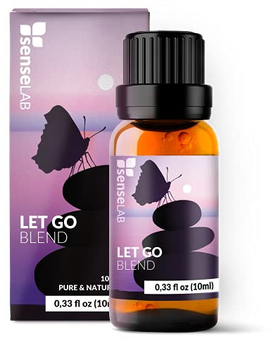 Let Go, Ätherische Duftöl-Mischung in therapeutischer Qualität - 100% naturreine Extrakte, Weihrauch-, Zitronen-, Bergamotte- und Orangenöl für Aroma-Diffuser (10 ml)