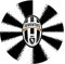 Cialda in Ostia per Decorazioni e Torte a tema Scudetto della Juventus in Dischi Commestibili Cake Design (MOD. 2)