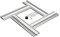 Ottertools - Gabarit de fraisage FS-MPS pour découpes rectangulaires - Défonceuse - réglable (500mm x 300mm)