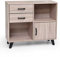 Generico Wooden cabinet with drawers and door modern design small cabinet shabby chic oak color for bedroom and living room GG-2555