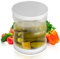 Pickle Jar with Flip Sieve,Pickle Jar,Einmachglas zum Trennen von Gurken für Oliven,Gewürzgurken oder geschnittene Gurken,Auslaufsichere Luftdichte Deckel und Kühlschrankschale
