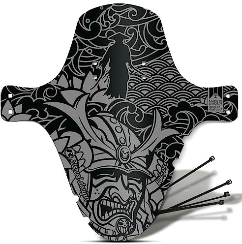 Riesel Design 1x Mudguard - kol:OSS - XL MTB Schutzblech inkl. Kabelbinder/Stylischer MTB Schmutzfänger/Mountainbike Schutzblech als Spritzschutz für alle Radgrößen
