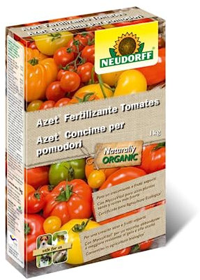 GROWMANIA Fertilizante para Tomates Neudorff Azet | Abono para Plantas y Hortalizas 1 kg | Fertilizante Orgánico Sólido | Favorece Humus Suelo