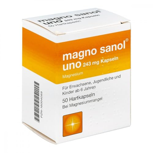 MAGNO SANOL uno 243 mg Kapseln 50 St