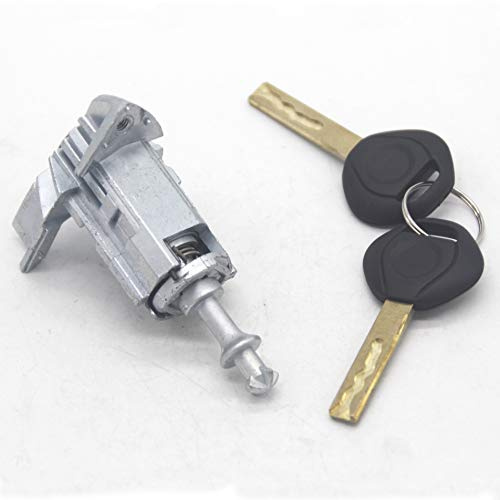 EVURU Avec 2 clés barillet de serrure de porte côté conducteur gauche adapté for BMW X5 E53 2000-2006 Serrure d'allumage voiture