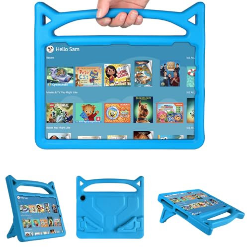 Flintronic Fire HD 10 & Plus Tablet Case, Custodia Bambini per Fire HD 10/10 Plus, Custodia Protettiva con Supporto Antiurto per Bambini, per Tablet Amazon Kindle Fire HD 10 (13th/11th Gen, 2023/2021)