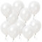 Luftballons Weiß, 60 Stück 12 Zoll Weiss Latex Ballons, White Helium Balloons mit Bändern, Partyballon Dekorationen für Geburtstage Babyparties Hochzeit Valentinstag Graduierung Kommunion Thema Party
