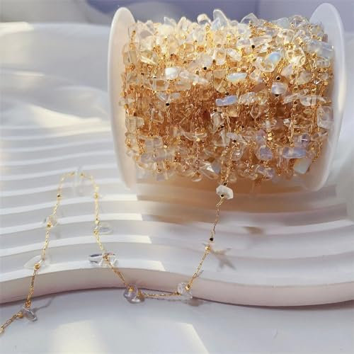 1 Meter unregelmäßige Naturstein-Ketten, gemischte Opal-Perlenketten für Halskette, Tropfenohrringe, Opal