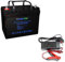 LOWENERGIE LiFePo4 30Ah Battery 12.8V, 384Wh Lithium-Ion Iron Phosphate 12V Leisure Solar Caravan (Battery plus charger)