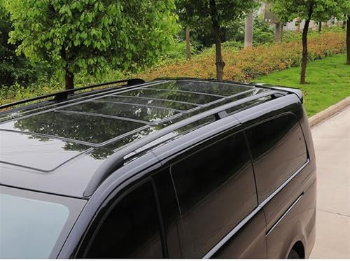 Dachrelings Autodachreling Dachträger Dachgepäckträger Für Benz Für VITO Für V-Klasse V260L W447 2016 2017 2018 2019 2020 2021 2022 2023 2024 2025 Relingträger(3430mm Black)