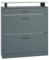 Vladon Schuhschrank Enigma, Schuhkipper für 16 Paar Schuhe mit 2 Klappen und 1 Schublade und Glasablage, Fjord Grün (89 x 104 x 23 cm)