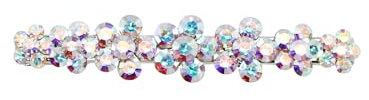 Faship Gorgeous AB Crystal Floral Small Alligator Hair Clip