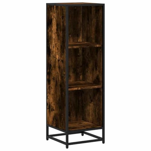 vidaXL Bücherregal Räuchereiche 33,5x33x107,5 cm Holzwerkstoff