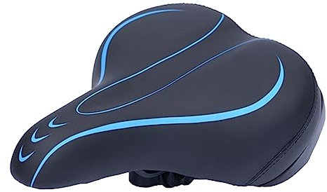 Aufblasbarer Fahrradsitz mit Dämpfung und Komfort, Blau