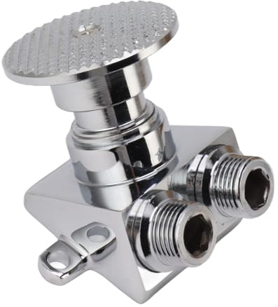 Yinhing Foot Pedal Water Valve, Water Foot Pump with Screw Kit Copper Touchless Pedal Valve Set for Faucet for Basin Tap Bathroom Basin Faucet