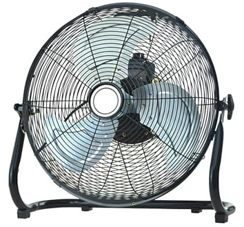 Ventilatore da Terra Industriale, Ventilatore in Metallo a 4 Velocità