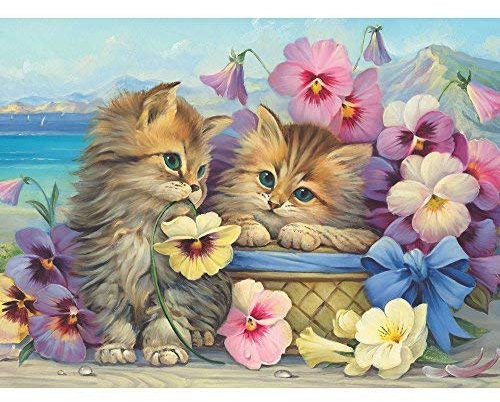 Bits and Pieces - 300 Piece Jigsaw Puzzle Age 14+ for Adults - Friends Forever - 300 pc Kittens, Cats Jigsaw by Artist Oleg Gavrilov