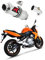DOMINATOR Pot d'échappement Silencieux GP1 compatible avec ER - 6 N/F 650 2009-2011