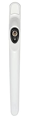ERA White Maxim Inline Locking Window Handle with Black Button