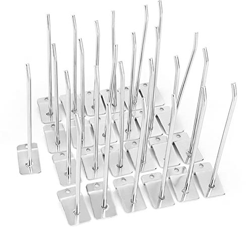 25pcs Slat Wall Panel Hook, Lamellenwand Haken, Display Haken,15cm 6 Zoll Lamellenwand Panel Haken Wand Produktträger Shop Regal Haken für Geschäfte und den Heimgebrauch