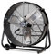 iLIVING 24 High Velocity Drum Fan Industrial, Commercial, Residential Air Circulator for Garage, Shop, Patio, Barn, Greenhouse, Speed Control 7700CFM, UL Listed,Black