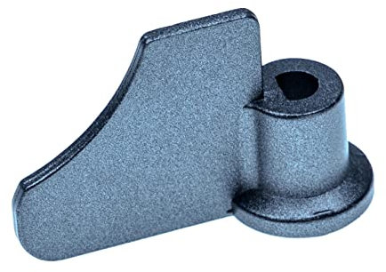 vhbw Knethaken kompatibel mit Moulinex SEB OW2000, OW2001 Brotbackautomat - Rührhaken, 6,6 x 5,1 cm, Aluminiumlegierung, Grau