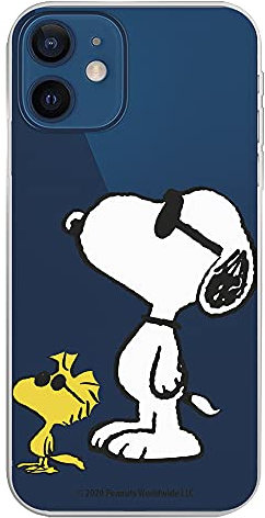 Offizielle Peanuts Woodstock und Snoopy Posado Schutzhülle für iPhone 13 Mini, Snoopy. Wählen Sie das Design, das Ihnen am besten gefällt für Ihr iPhone 13 Mini