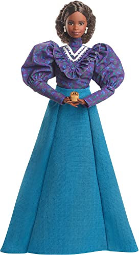 Barbie Madam C.J. Walker Inspirierende Frauenpuppe mit Zubehör & Puppenständer, Geschenk für Sammler und Kinder ab 6 Jahren