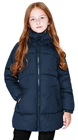 SOLOCOTE Niñas Invierno Abrigos Niños Pesado Mediana Longitud Chaquetas Caliente Puffly Down-like Algodón Guata Ropa de abrigo para niños