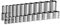 Capri Tools 3/8 in. Drive Shallow and Deep Chrome Socket Set, 6-Point, 5/16 to 1 in., 24-Piece