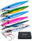 Matymats Fishing Spoons, Sea Fishing Lures, Saltwater Fishing Jigs with Assist Hook, Mackerel Lures, Sea Bass Lures, Fishing Spinners, Boat Fishing Lures for Salmon Tuna Bass Kingfish