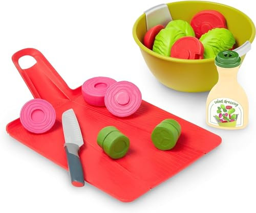 Salade Joseph Joseph | Kit de Préparation pour Salade pour Les Enfants dès 2 Ans | avec la Planche à Découper Chop2Pot et Une Sauce avec Effets Sonores,