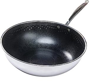 Black Cube CeramicQR Cookware Made in France Quick Release Chef's Pan/Wok, 9.5-Inch