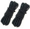 2PC 3MM Black Elastic Cord 10 Meter 3mm Elastic String Bungee Cord Round Stretchy Cord Bungee Rope Multifunctional Drawstring Elastic for Backpack Tent Poles DIY Craft Projects Camping