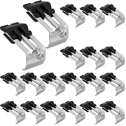 20 Piezas Clips De Fregadero De Montaje Inferior, Clips De Fregadero De Cocina, Clips De Reparación De Instalación, Clips De Sujeción para Cocina, Baño, Ducha