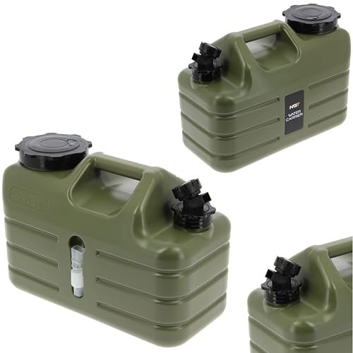 NGT Heavy Duty WATER CONTAINER 11L Capacity Tap Function Spout Carp Fishing