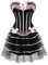 Korsett Kleid Damen Elegant Moulin Rouge Gothic Corsagenkleid Korsett Spitenrock Übergrößen Korsett Sexy Kleider Rock Damen Corsage Bustier Korsagenkleid Gothic