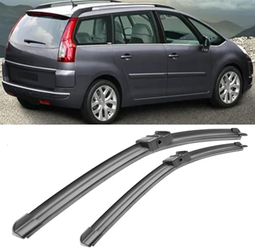 LSMNB Limpiaparabrisas para Citroen C4 Grand Picasso 2006-2008 32+30, Escobillas Limpiaparabrisas Cortador De Cepillos Vista Clara cepillos for Parabrisas