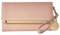 Steve Madden Damen Trifold Wallet, Blush/Gold, Einheitsgröße, Logobar Trifold Wallet Wristlet